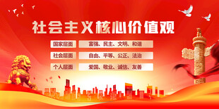 社会主义核心价值观宣传图