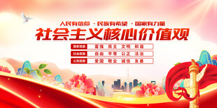 社会主义核心价值观宣传图