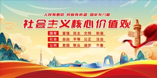 社会主义核心价值观宣传图