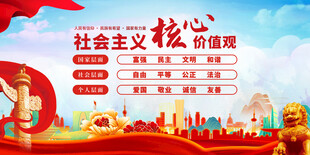 社会主义核心价值观宣传图