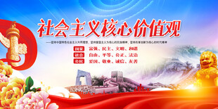 社会主义核心价值观宣传图