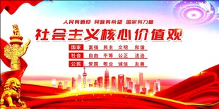 社会主义核心价值观宣传图