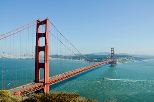 金门大桥壮丽海景