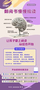 绘本阅读宣传易拉宝