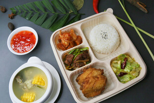 米饭套餐 玉米汤