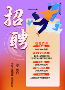 创意招聘海报 诚聘精英