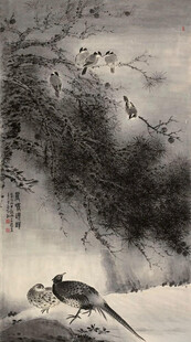 水墨花鸟图