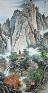 水墨山水间的诗意景致