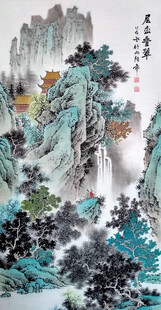 水墨山水国画意境图