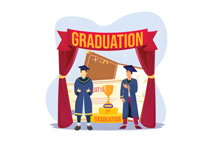 毕业典礼上的学位授予时刻