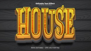 立体效果的HOUSE字样