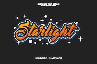 星光主题炫酷字体设计