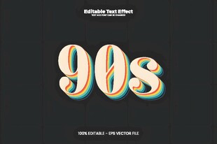 复古90年代风格数字设计