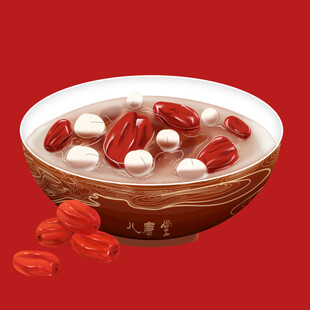 手绘八宝粥