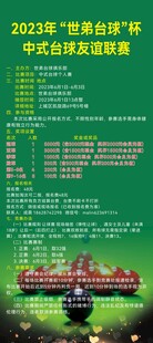 中式台球杯易拉宝展架