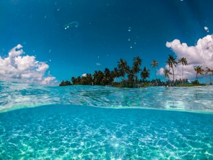 梦幻海岛水下与水上美景