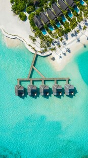 马尔代夫水上度假屋美景