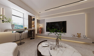 现代简约风客厅室内场景