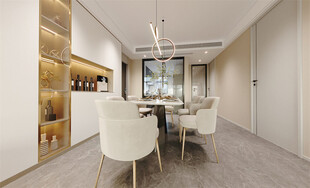 现代简约风餐厅室内设计