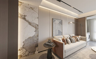 现代简约风客厅优雅设计