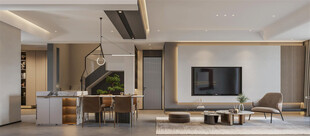 现代简约风客厅室内设计