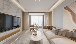 现代简约风客厅室内场景