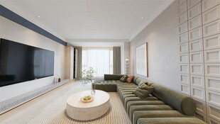 现代简约风客厅室内设计