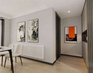 现代简约风室内过道场景