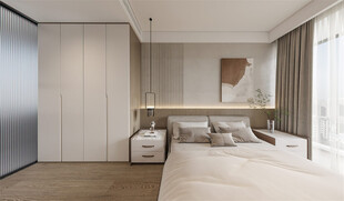 简约现代风卧室室内场景