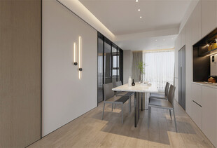 现代简约风餐厅室内设计