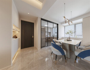 现代简约风餐厅室内场景