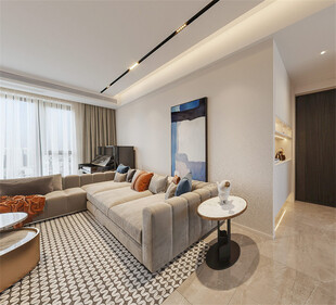 现代简约风格客厅室内设计