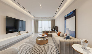 现代简约风客厅室内场景