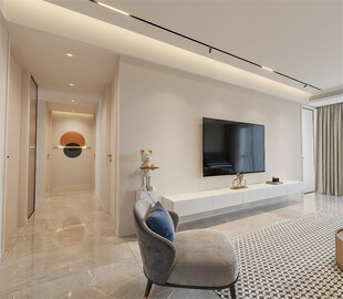 现代简约风客厅室内设计