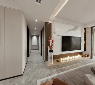 现代简约风客厅室内设计