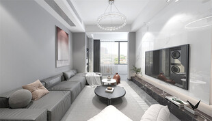 现代简约风客厅室内设计