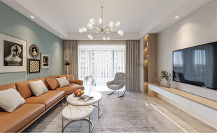 现代简约风客厅室内场景