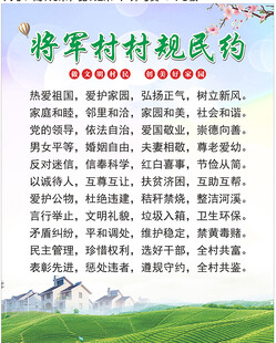 将军村村规民约