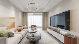 现代简约风客厅室内场景