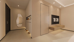 现代简约风室内走廊空间