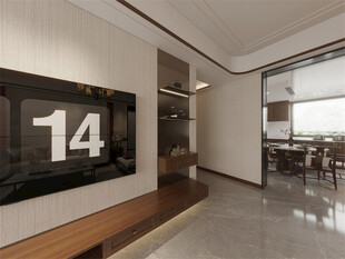 现代简约风客厅过道空间