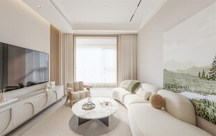 现代简约风客厅室内场景