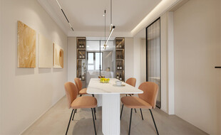 简约现代风餐厅室内场景