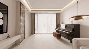 现代简约风客厅室内场景