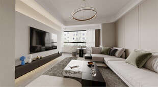 现代简约风客厅室内场景