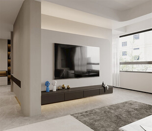 现代简约风客厅电视墙设计
