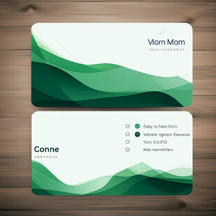 绿色商务名片
