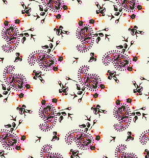 花卉蝴蝶图案精美布料
