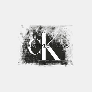 黑白风CK艺术字体设计