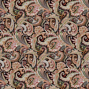 复古佩斯利花纹图案